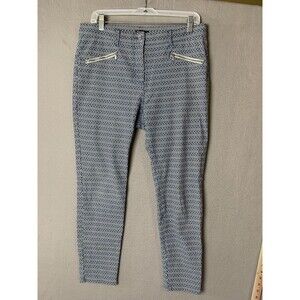 J. McLaughlin Pants Womans Size 12 Baxter Zipper Leg Aegean Boho Y2K Funky